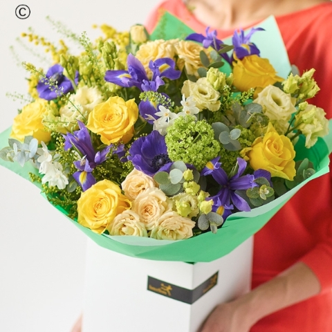 Extra Large Rose and Iris Bouquet